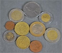 Bag Of Various Foreign Coins