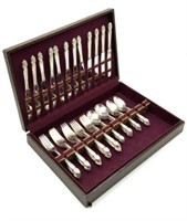 65 Pc. Set of National Sterling Silverware.