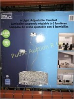 DSI $200 RETAIL 6 LIGHT ADJUSTABLE PENDANT