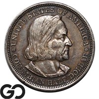 1893 Columbian Commemorative 50c, Toned
