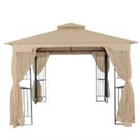 10'X10' Soft Top Steel Gazebo W/ Netting