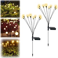 NEW $45 2PK Solar Firefly Lights Waterproof