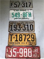 VINTAGE OREGON TRUCK PLATES