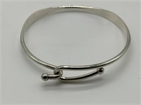 Sterling Silver Clasp Buckle Style Bracelet