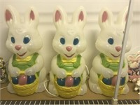 Large Easter Lot w/ Blow Mold Bunnies