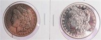 Coin 1904 P & 1900 P Morgan Silver Dollars