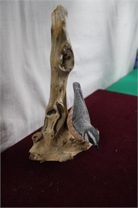 Nuthatch  Bird Carving