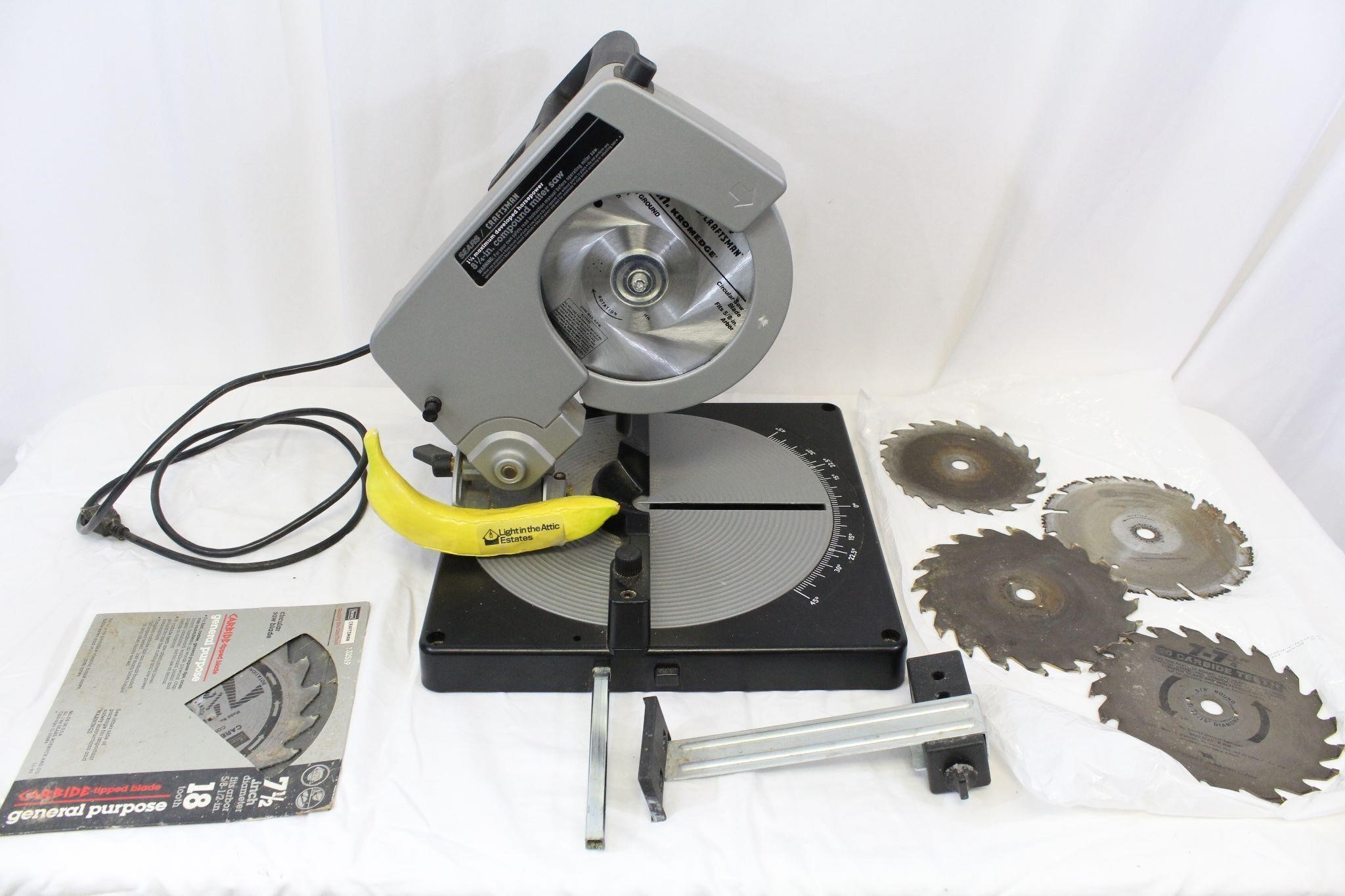 1980s Sears Craftsman 8 1/4" Compound Miter Saw