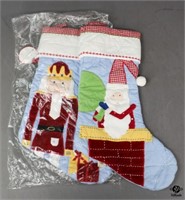 Pottery Barn Kids Quilted Christmas Stockings