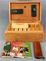 Humidor Box, Wood Cigar Case, Books