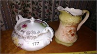 Covered Dish and Pitcher
