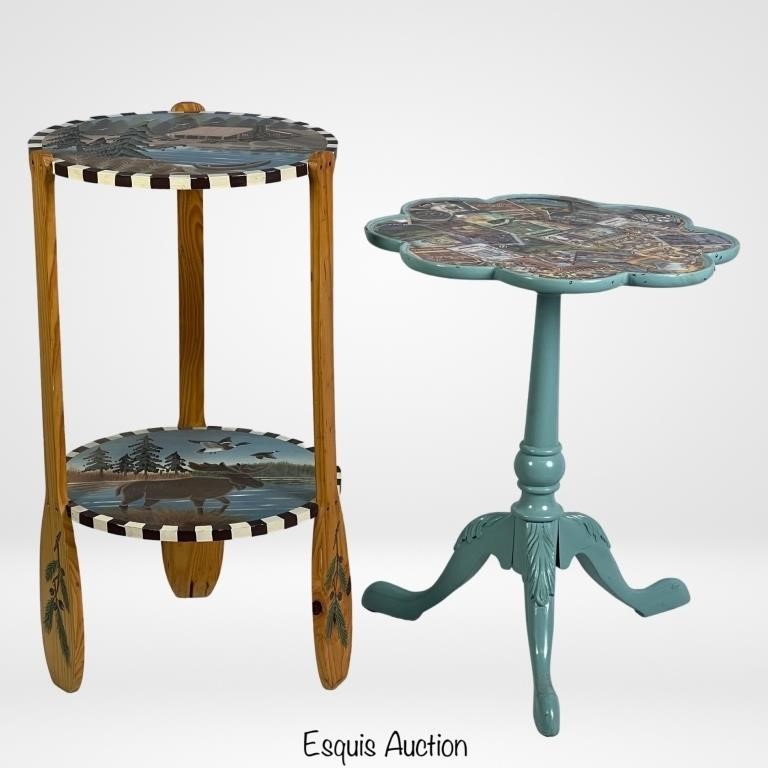 Country Chic & Outdoor Wildlife End Tables