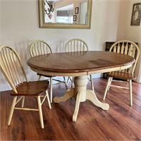Pedestal Table & Chairs