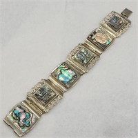 VTG TAXCO STERLING SILVER 925 HAND MADE ABALONE