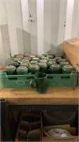 Green coffee mugs