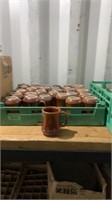 Brown coffee mugs
