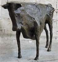 Signed Pablo Picasso Cubist Solid Bronze Sculpture