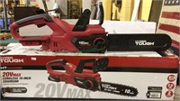 Chainsaw, hyper tough 20 VMAX cordless 10 inch