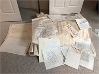 Large collection of hand drawn quilt patterns