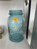 Antique 13 blue jar