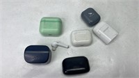 Earbud lot  missing earbuds and most and only have