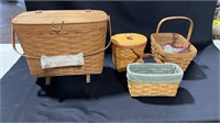 4 Longaberger Baskets