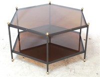 Jonathan Charles hexagonal 2 tier table