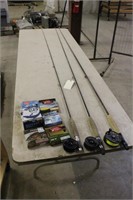 (3) Fly Rod Combos and Assorted Fly Line