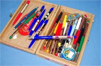 Box of various collectable vintage pens