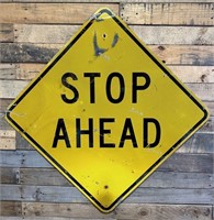 Stop Ahead Road Sign