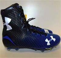 122 UNDER ARMOUR BLUE/BLACK CLEATS - MEN'S SIZE 9