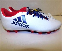 118 ADIDAS RED/WHITE/BLUE CLEATS - WOMEN'S SIZE 8.