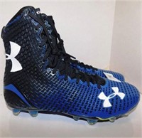 114 UNDER ARMOUR BLUE/BLACK CLEATS - MEN'S SIZE 9