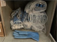 Lot of Rubber Gloves and Winter Head Gear