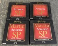 (4) NIP Martin Acoustic SP Guitar Strings