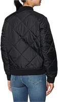 Dickies Women Quilted Bomber Jacket, Black, X