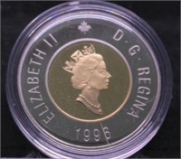 1996 CANADA  TWO DOLLARS PROOF W BOX