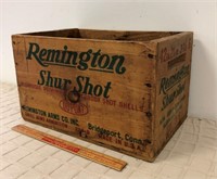 REMINGTON SHUR SHOT ADVERTISING CRATE