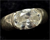 $100 Silver CZ Ring