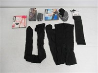 "As Is" Lot Of 6 Women's Tights, Black