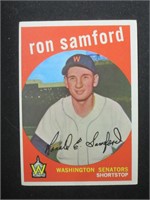 1959 TOPPS #242 RON SAMFORD SENATORS