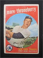 1959 TOPPS #326 MARV THRONEBERRY YANKEES