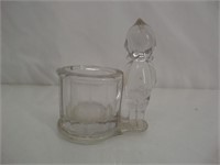 Cupie Glass Candy Container