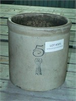 5-gallon stoneware crock (small crack)
