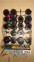 20 Spool Ribbon Dispenser w/Ribbon Spools