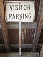 Visitor Parking Metal Street Sign