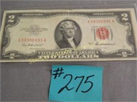 1953A $2 U.S. Note Red Seal