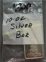 10 oz. Silver Bar (Sells at 1:00 P.M.)