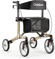SEALED - OasisSpace Aluminum Rollator Walker, with
