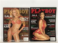 Cindy M. & Kim K. Playboy magazines